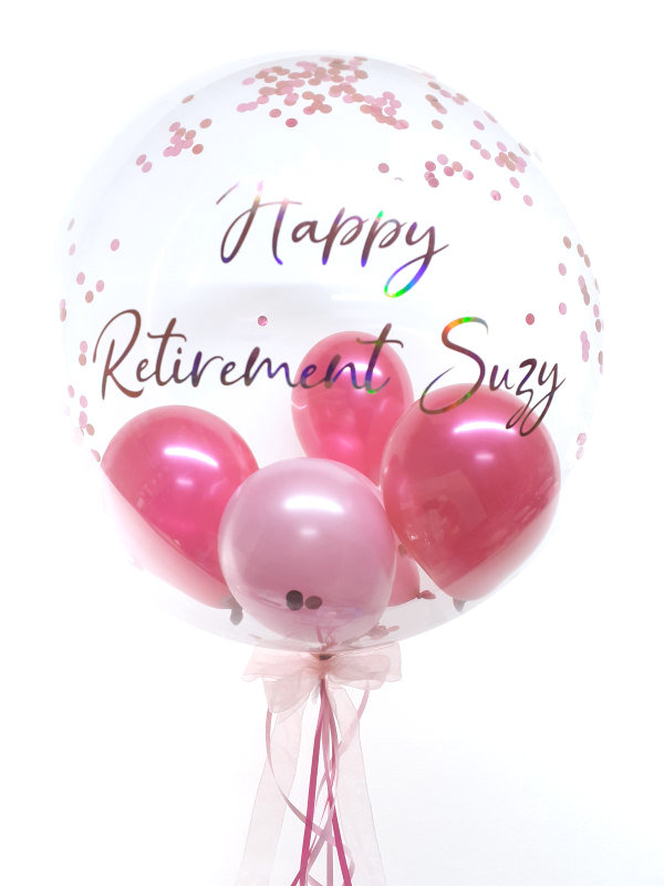 Personalised retirement balloon in a box Balloons by Celebrations